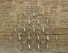 18mm Round Glass Tiles - Clear - 2 Flat Sides - 11/16 Inch - Transparent 100 500