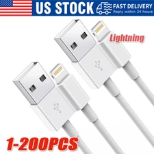 Fast USB Data Charger lot Cables Cords For Apple iPhone 5 S 6 7 8 13 14 X Plus