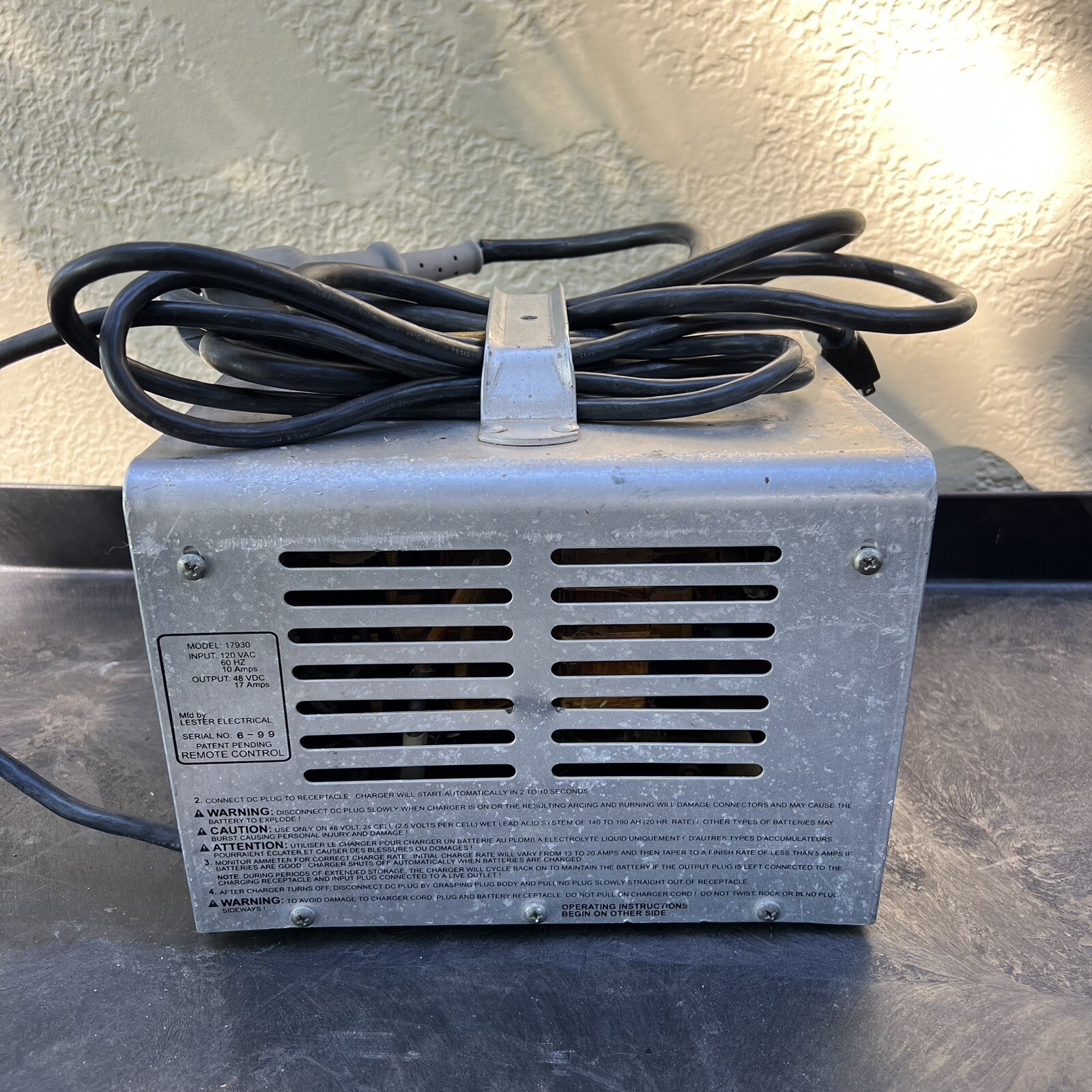 Club Car Golf Cart PowerDrive Battery Charger 48v Model 17930 Untested