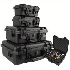1pc Waterproof Hard Tool Carry Case Box W/ Pre-cut Foam Insert Storage Safe