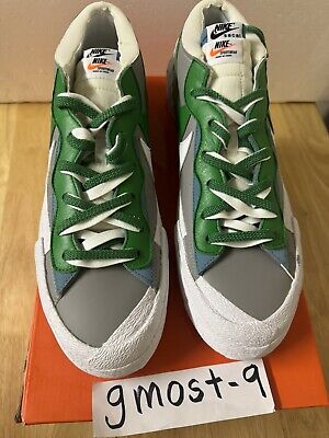 NIKE X SACAI BLAZER LOW CLASSIC GREEN MENS SIZE (DD1877-001 NIKE X SACAI BLAZER LOW CLASSIC GREEN MENS SIZE (DD1877-001