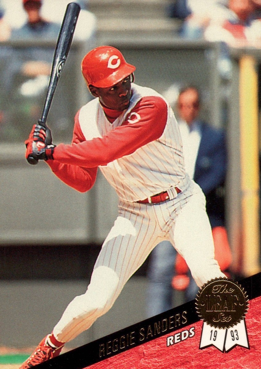 1993 Leaf # 428 Reggie Sanders Cincinnati Reds | eBay
