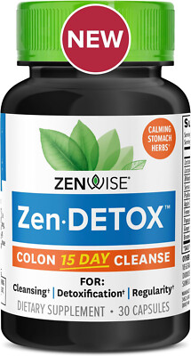 Zenwise Health 15 Day Colon Cleanse, Detox Constipation Relief, and 15 Day