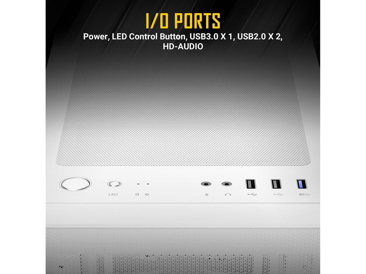 Antec NX Series NX410 White 2 x 140 мм и 1 x 120 мм вентиляторы ARGB в комплекте радиус 360 мм