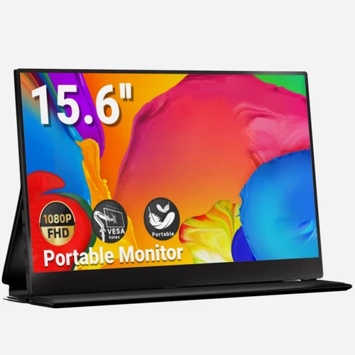 HOT! 15.6'' Portable Monitor 1080P External Monitor For Laptop,PC,Mac,Phone,Xbox