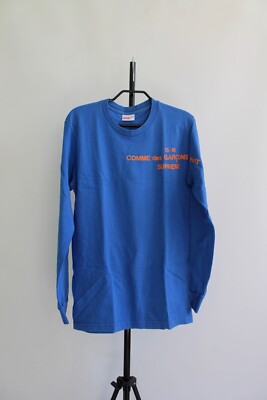 Supreme x Comme Des Garcons CDG Shirt Long Sleeve Tee size S Supreme x Comme Des Garcons CDG Shirt Long Sleeve Tee size S