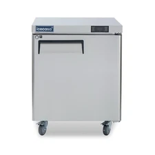 1 Door Undercounter Refrigerator, ICECASA 27" Commercial Lowboy Worktop Cooler
