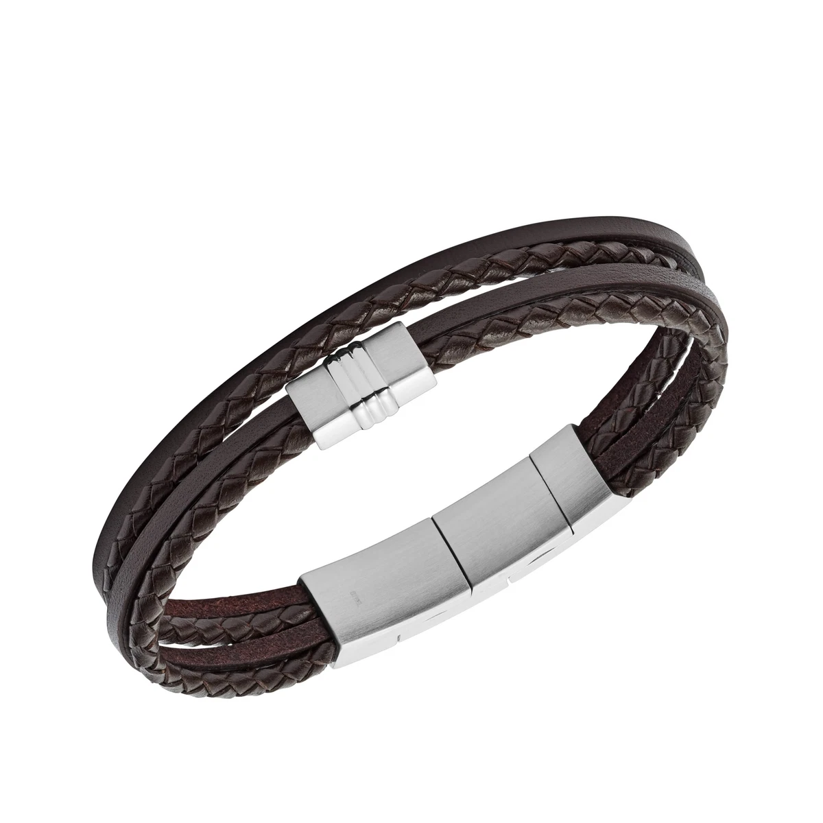 Bracciale Uomo FOSSIL VINTAGE CASUAL JF02934040 Pelle Marrone | eBay