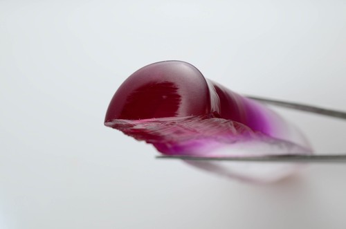 98.4gr Recrystallized Bi-Color White/Pink Sapphire Lab Grown Faceting Rough - Picture 5 of 7