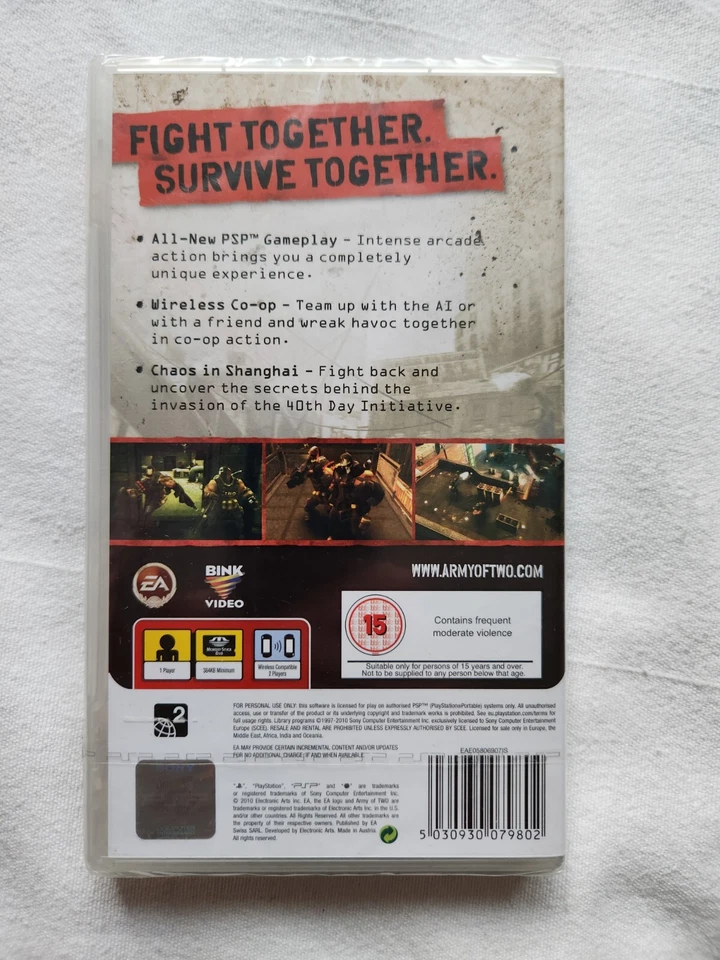 Army Of Two The 40th Day - Sony PSP - New & Factory Sealed - Image 3 of 4