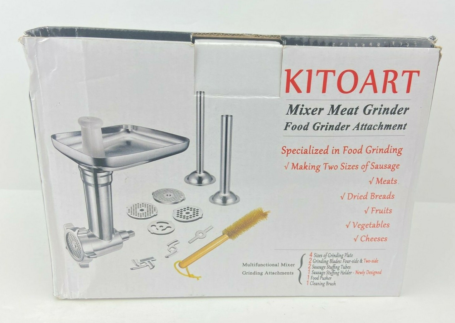 KITOART Meat Grinder with Attachments for KitchenAid Standing Mixers In