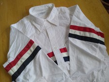 NWOT Thom Browne White Oxford Cloth Button Down 3 Body Stripe TB3 MSRP 450