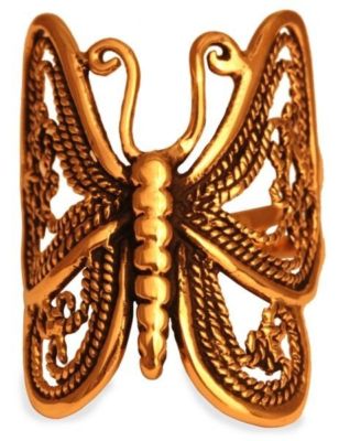 Schmetterling Inala Ring Bronze Symbol Schmuck - Gr. 60 NEU
