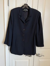 Alex Garfield Garfield  Mark navy blue  Jacket Blazer Women Size 10