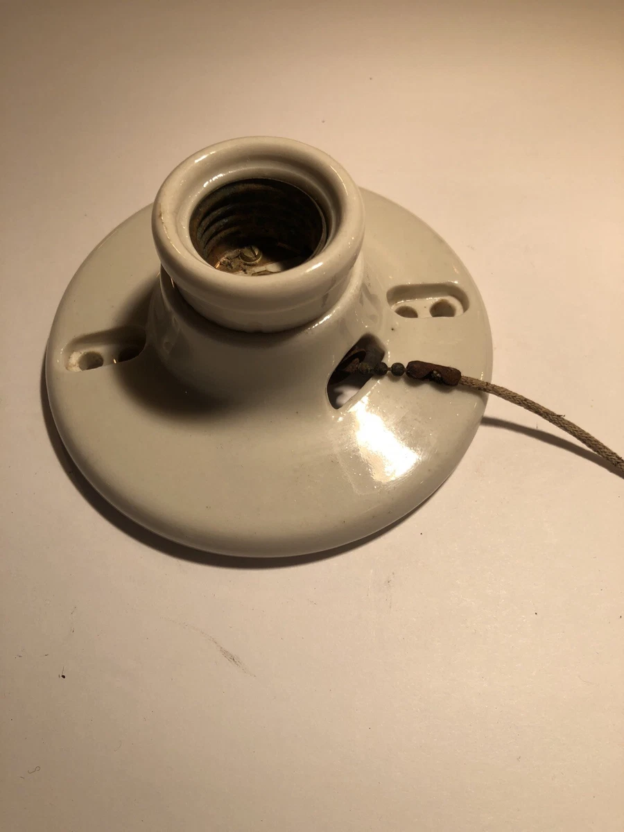 Old porcelain light fixture deals