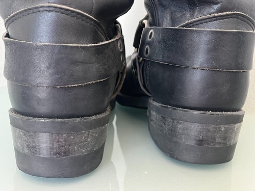 Rev Black Motorcycle Harness Boots Men's Size 13.5 D USA Made - Picture 9 of 13