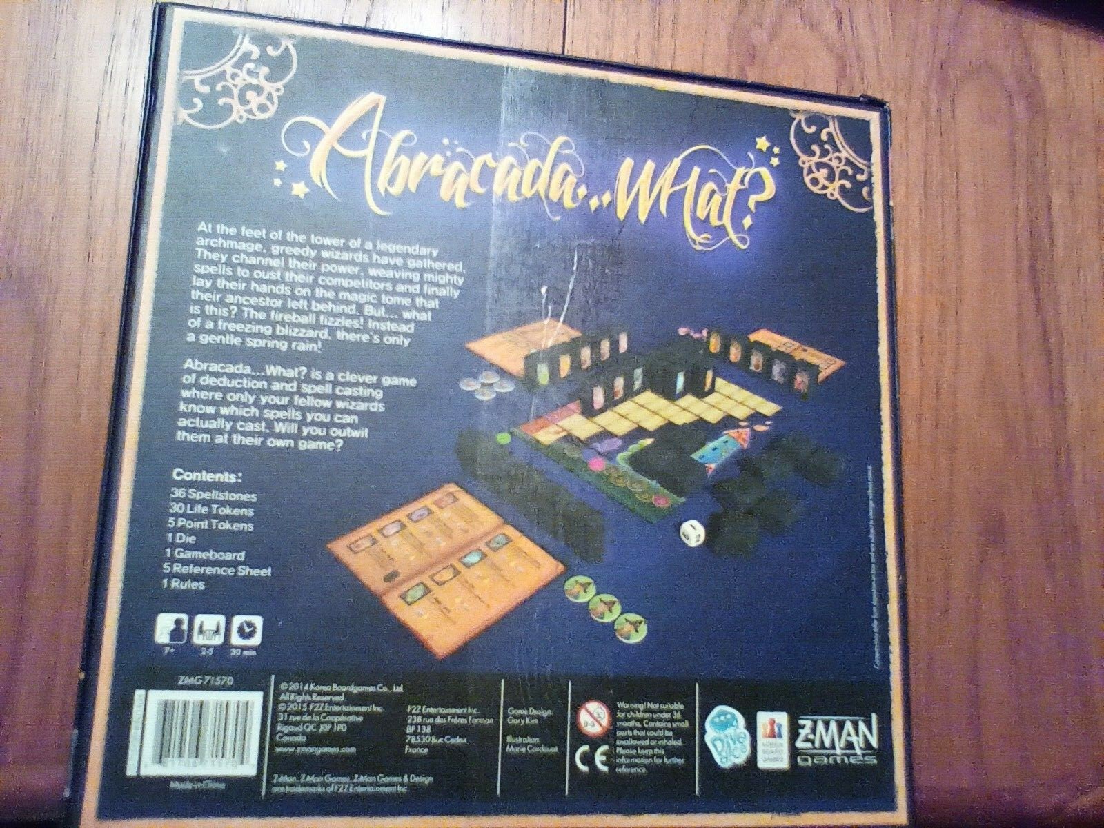 Abracada…What? Wizarding Board Game Gary Kim Z Man Games 2014 Korea 2015  F27 | eBay
