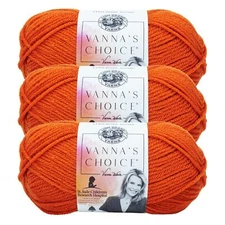 (3 Pack) Lion Brand Yarn 860-134A Vanna's Choice Yarn, Terracotta