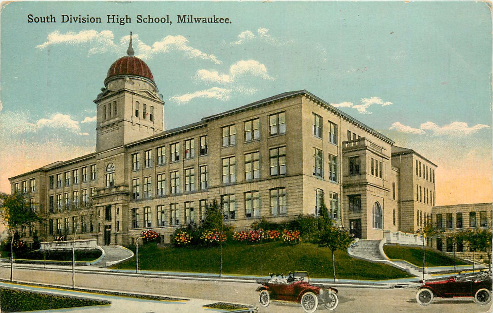 Wisconsin, WI, Milwaukee, South Division High School 1918 Postcard eBay