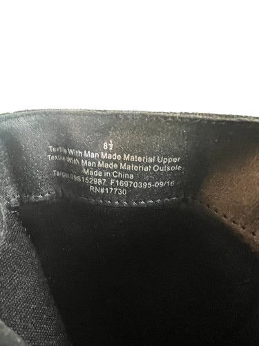 Merona Black Faux Suede Tall Partial Zip Scrunchy Fashion Boots Women's Size 8.5 - Picture 3 of 13