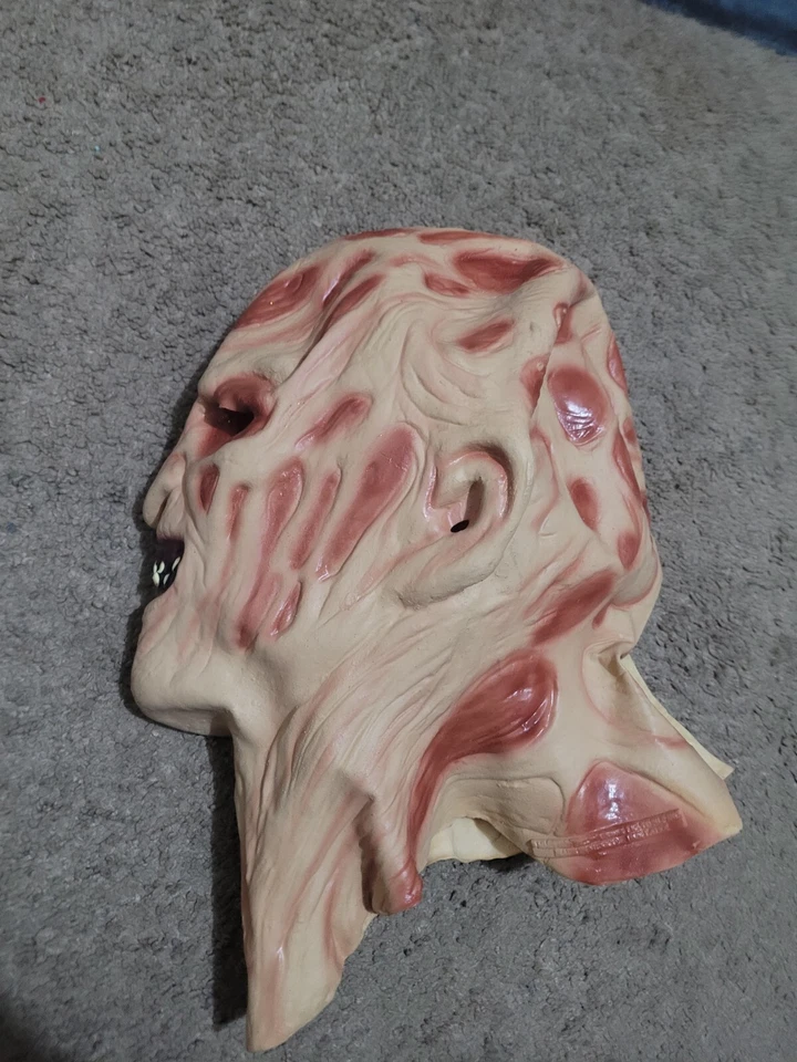Freddy Krueger Overhead Latex Mask Halloween Makeup Party Dressup - Image 2 of 4