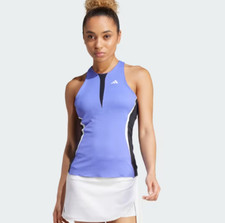 NWT Adidas Tennis Women's Heat.Dry Y-Tank Top Blue Size XS 10711