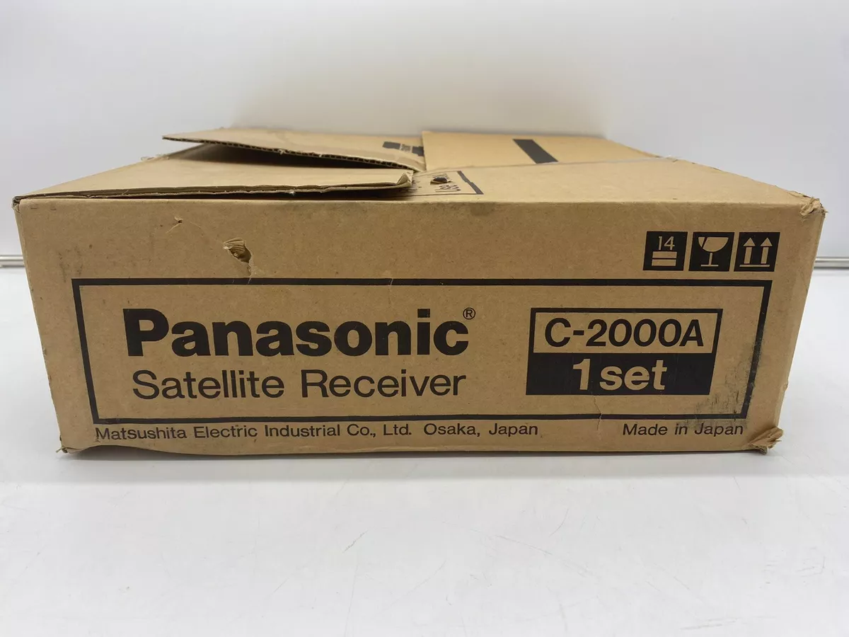 New Panasonic Satellite Receiver C-2000A Standard def +Remote & 1 Coaxial Cable New Panasonic Satellite Receiver C-2000A Standard def +Remote & 1 Coaxial Cable