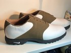 Nike Air Kempshall Last Mens Golf Shoes Cleats  White Brown Leather Sz 11.5 — photo 2