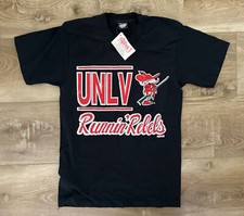 Vintage UNLV Runnin' Rebels Alpha 1 T Shirt Size Medium Black Screen Stars Best