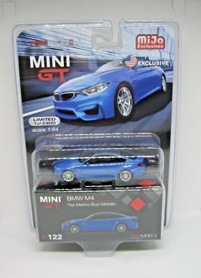 ミニカー MINI GT BMW M4 Yas Marina Blue llic MiJo Mini GT BMW M4 Yas Marina Blue Metallic USA Exclusive
