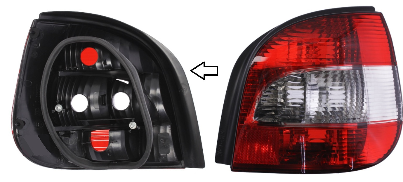 Optique feu arrière droit Renault Scenic 1999-2003 finition premium