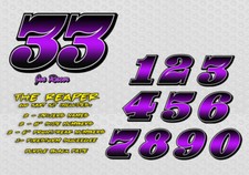 Go Kart Numbers The Reaper Vinyl Decals Kit Package Go Kart Numbers The Reaper Vinyl Decals Kit Package