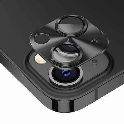 For iPhone 15 14 13 12 11 Pro Max Full Cover Metal Glass Camera Lens Protector