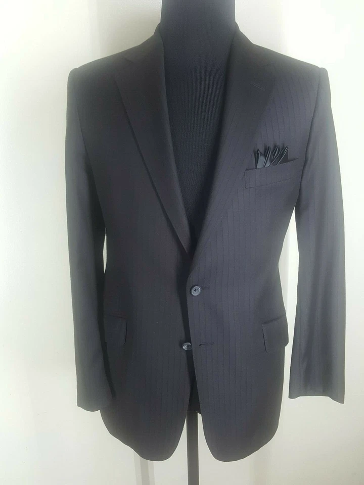 Abrigo Deportivo de Lana RICHARD JAMES Hecho en Inglaterra - Sin Pantalones 2 Btn EE. UU. Talla 42 Regular Foto 3 de 4