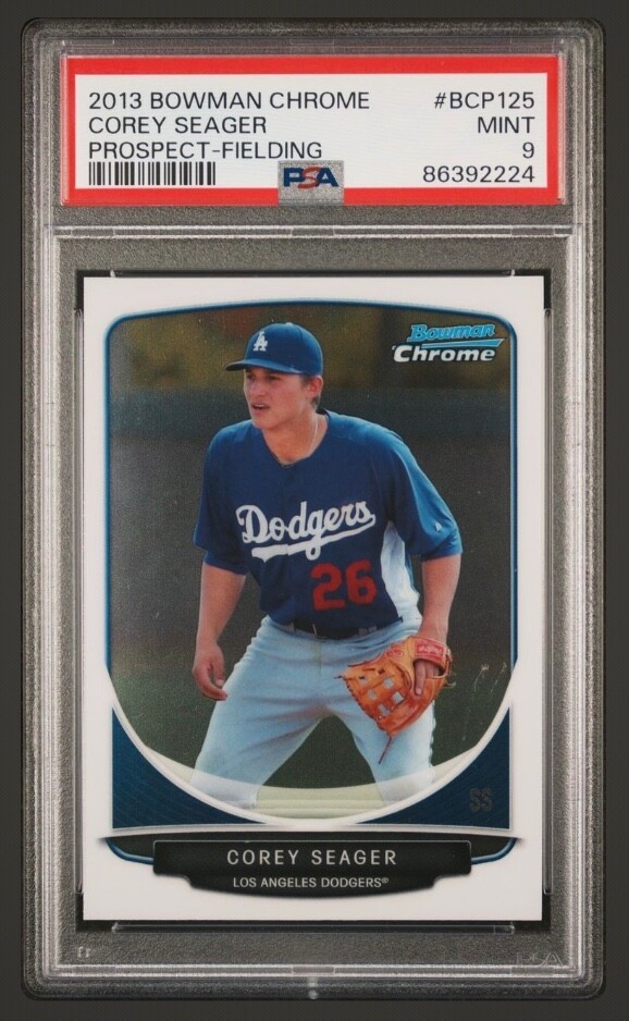 2013 Bowman Chrome Corey Seager BCP125  PSA 9