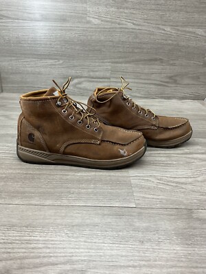 Carhartt‎ CMX4023 Boots Mens Size 13 Brown Chukka Oxford Moc Toe Work Carhartt CMX4023 Leather Work Boots Brown 13 Moc Soft Toe  main image 3