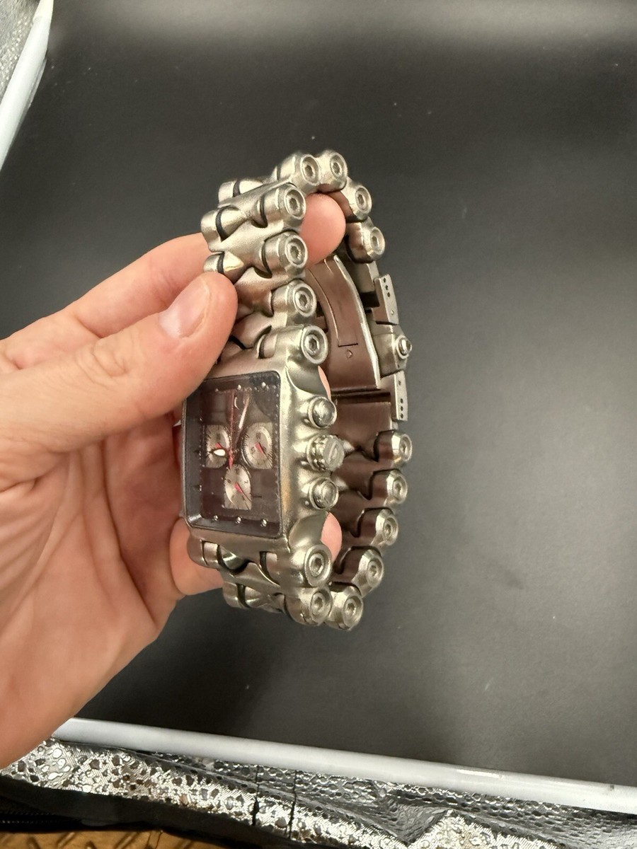 Oakley Minute Machine Titanium Black Silver Subdials Watch | eBay