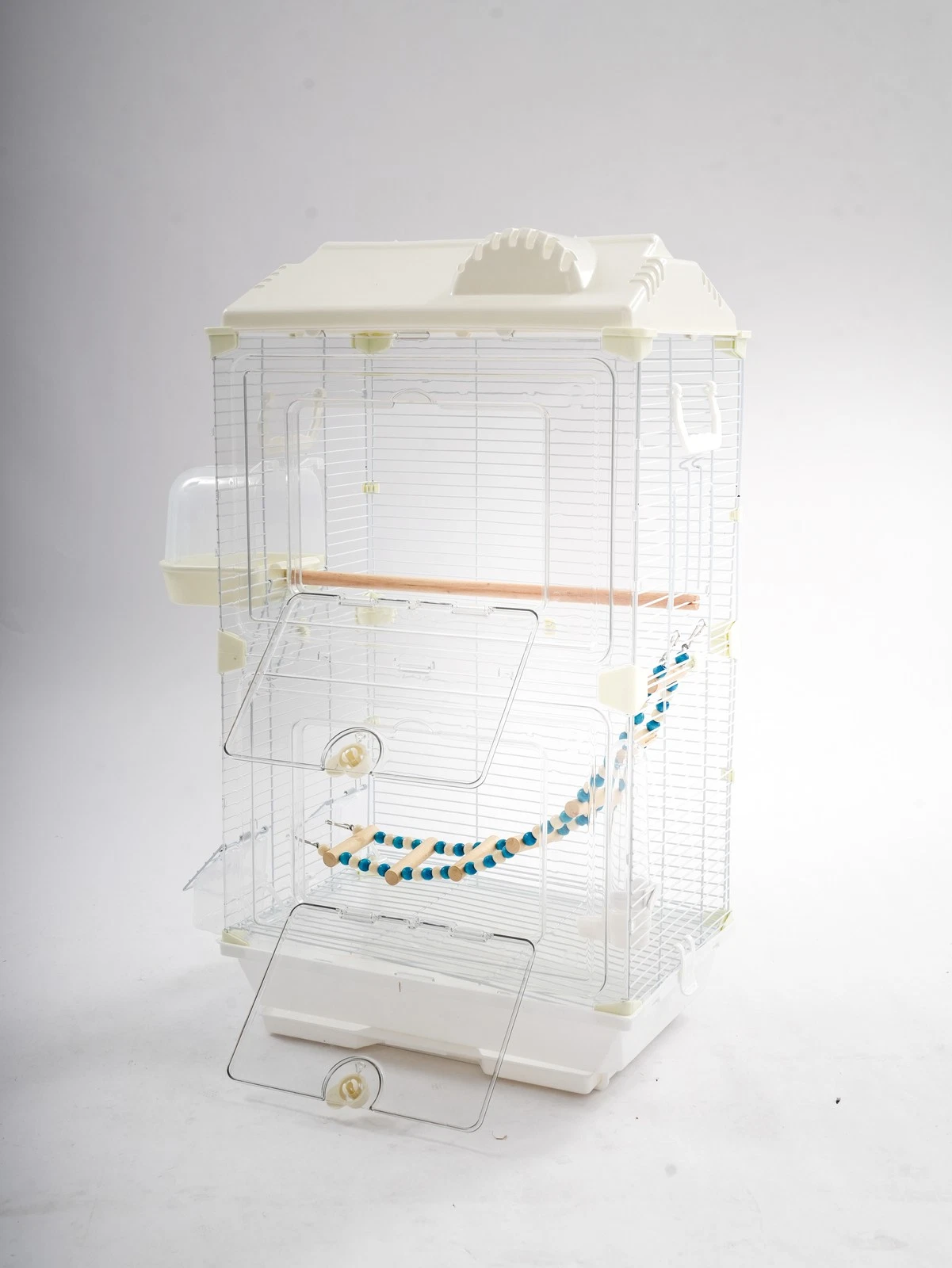 Bird Cage with Food Bowls Bath, Flight Cage, Bird Cage for Medium & Small Birds