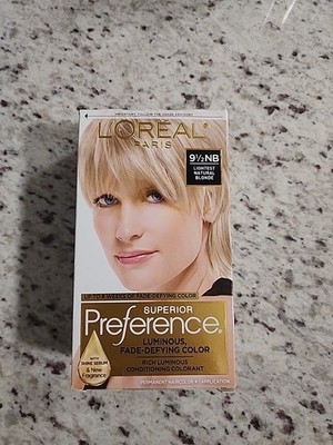 Loreal Superior Preference Fade-Defying Color 9.5 NB Lightest Natural Blonde NIB