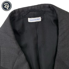 Mens 42 L Brioni Solid Charcoal Grey Wool Augusto Fit Blazer Made Italy