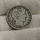 1912 US Barber Silver Half 50c Fine