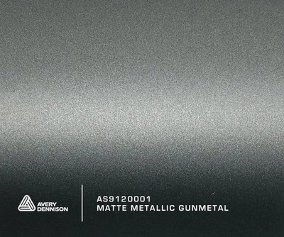 AVERY DENNISON SWF MATT METALLIC GUNMETAL SUPREME WRAP FOLIE / LIEFERUNG AM NÄCHSTEN TAG