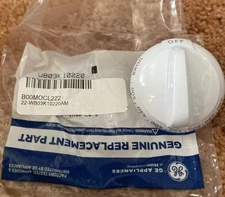 GE Appliances OEM Genuine Replacement Part—WB03K10220–White Thermostat Oven Knob