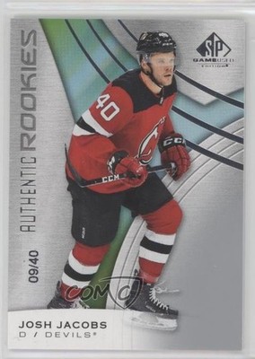 2019-20 Upper Deck SP Game Used Authentic Rookies 9/40 Josh Jacobs Rookie RC c5r