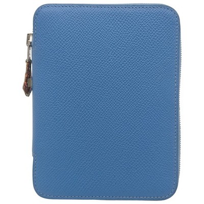 Hermes Silk'In Agenda Vision Blue Jean Epsom T Stamp 2021 with
