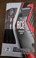 Harrows 22g ACE Steeltip Rubber Grip Darts
