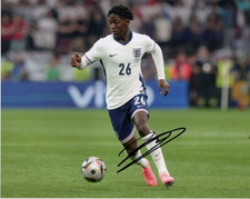 England Kobbie Mainoo Autographed Signed 8x10 Photo COA #1 England Kobbie Mainoo Autographed Signed 8x10 Photo COA #1
