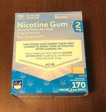 Rite Aid Sugar Free Nicotine Gum 2 mg 170 Pcs Original Flavor Exp 1/2027