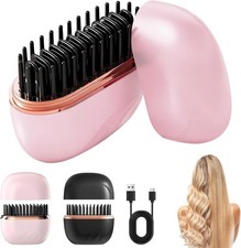 Mini Hair Straightener, Cordless  Rechargeable Portable Hair Straightener Brush