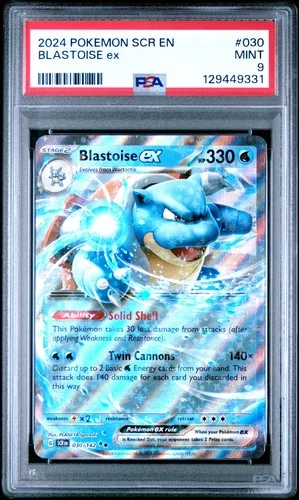 2024 POKEMON SCR EN-STELLAR CROWN #030 BLASTOISE EX PSA 9